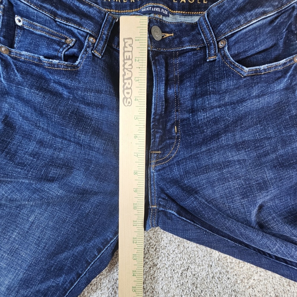 American Eagle Outfitters Next Level Flex Straight Blue Denim Jeans Mens 34x34 - Picture 4 of 16
